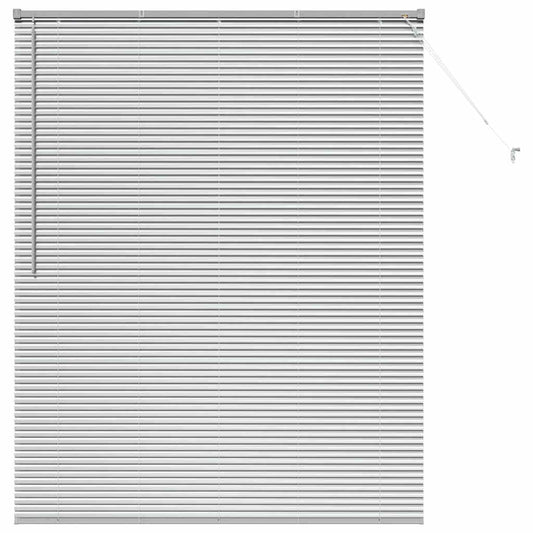 vidaXL Βενετσιάνικες Ρόδες Ασημί 175 x 145 εκ Αλουμίνιο
