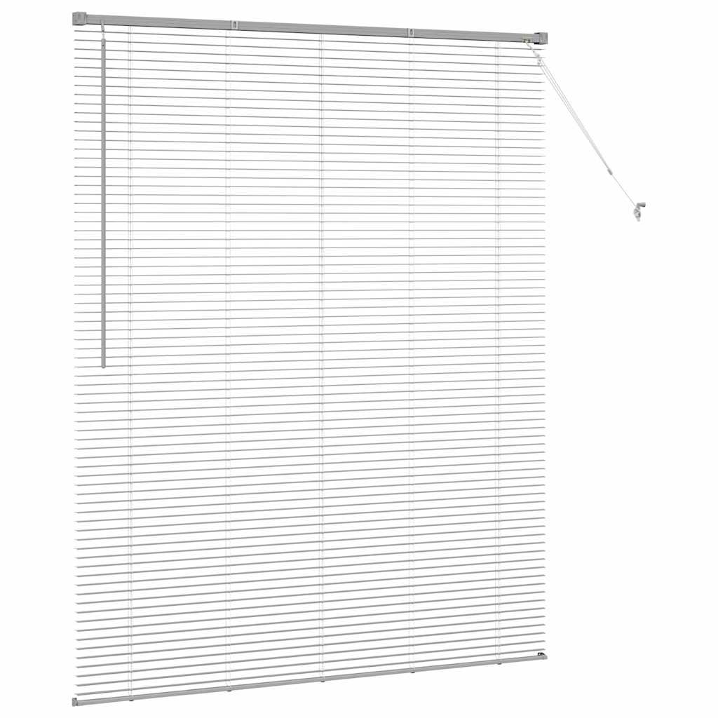 vidaXL Βενετσιάνικες Ρόδες Ασημί 175 x 150 εκ Αλουμίνιο