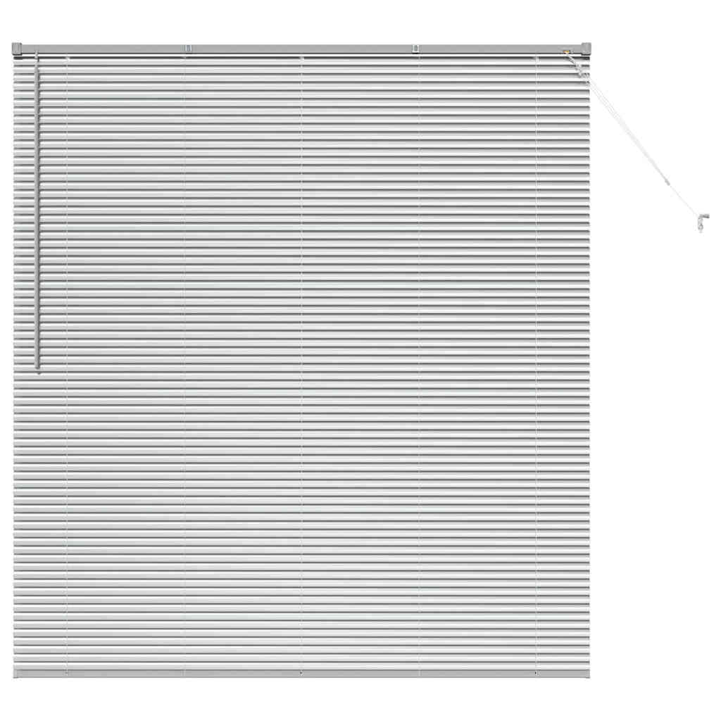 vidaXL Βενετσιάνικες Ρόδες Ασημί 175 x 155 εκ Αλουμίνιο