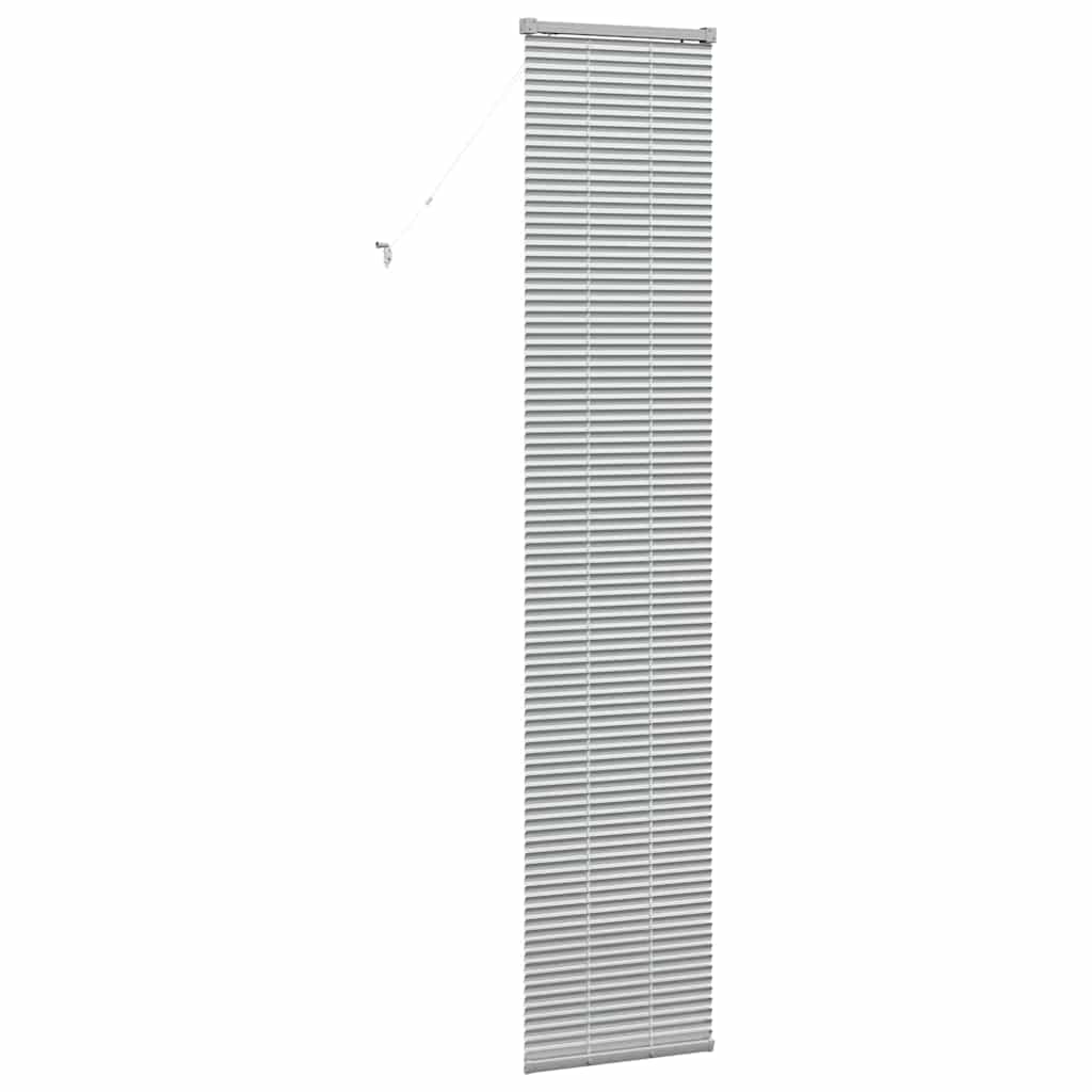 vidaXL Βενετσιάνικες Ρόδες Ασημί 220 x 50 εκ Αλουμίνιο