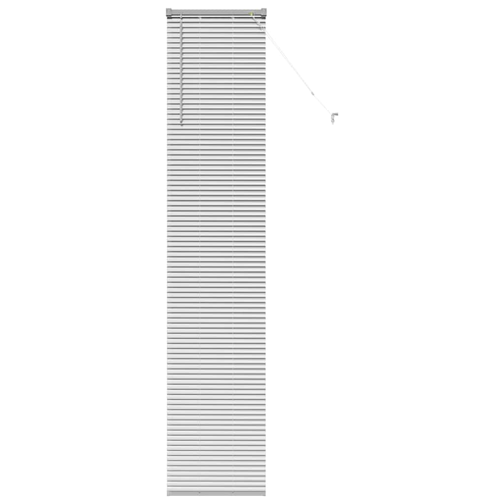 vidaXL Βενετσιάνικες Ρόδες Ασημί 220 x 50 εκ Αλουμίνιο
