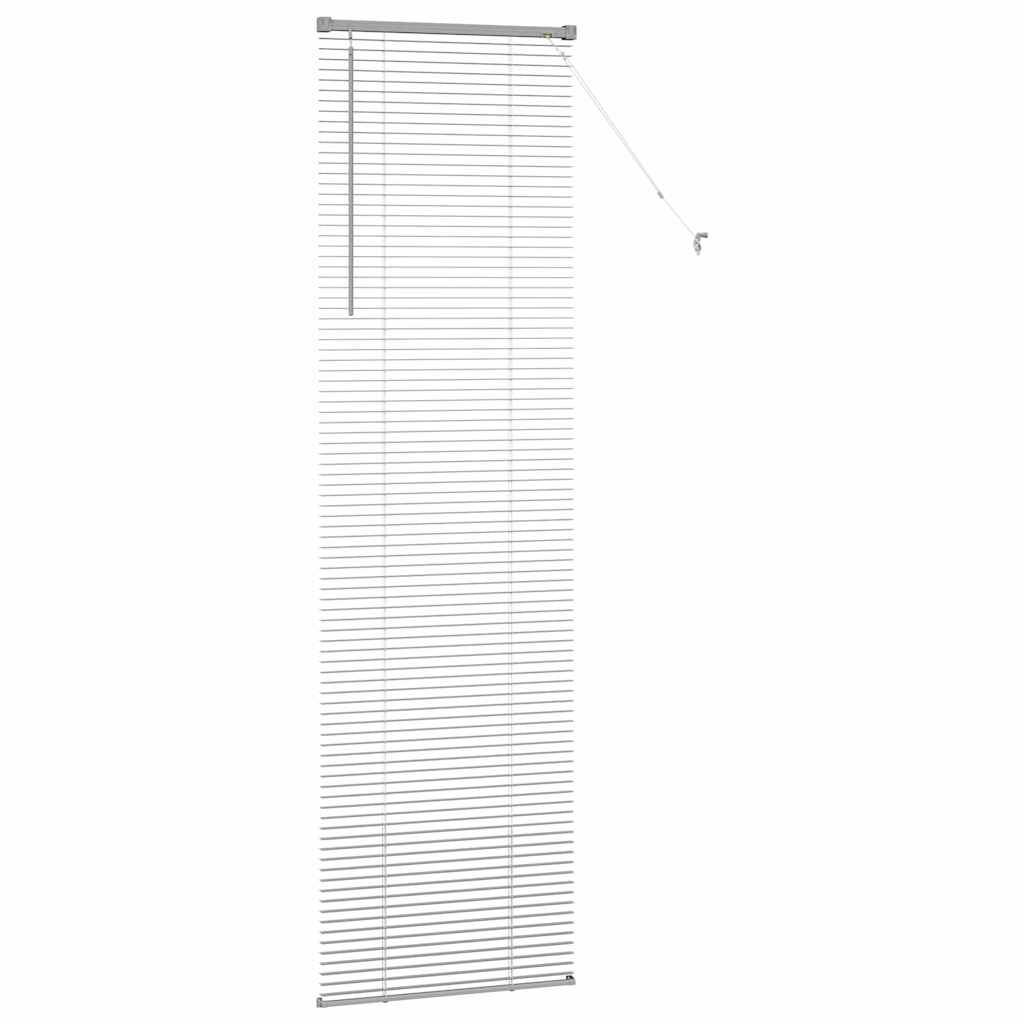 vidaXL Βενετσιάνικες Ρόδες Ασημί 220 x 55 εκ Αλουμίνιο