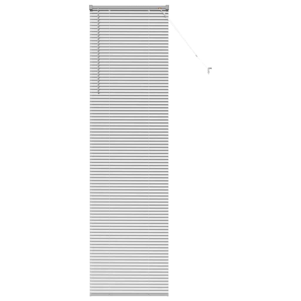vidaXL Βενετσιάνικη Σκίαση Ασημί 220 x 60 εκ 25 χιλ. Αλουμίνιο