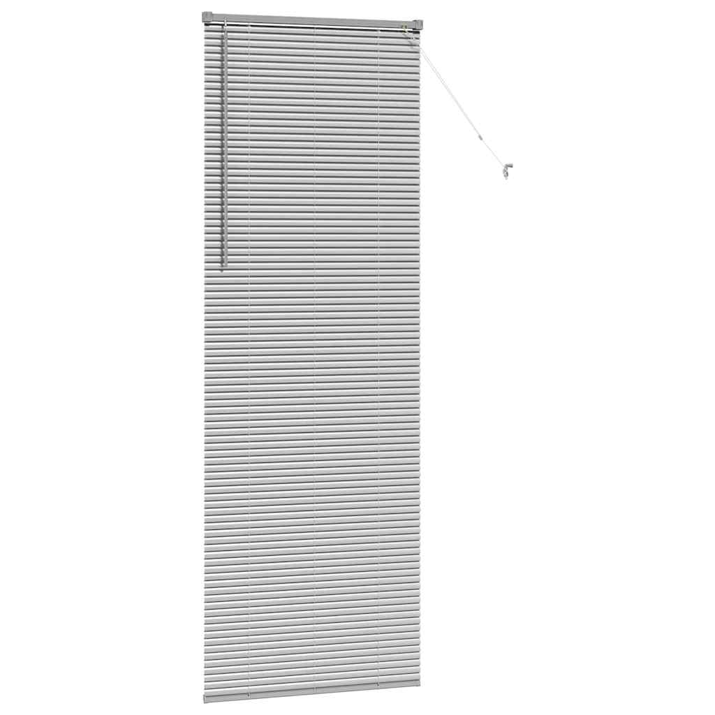 vidaXL Βενετσιάνικες Ρόδες Ασημί 220 x 70 εκ Αλουμίνιο