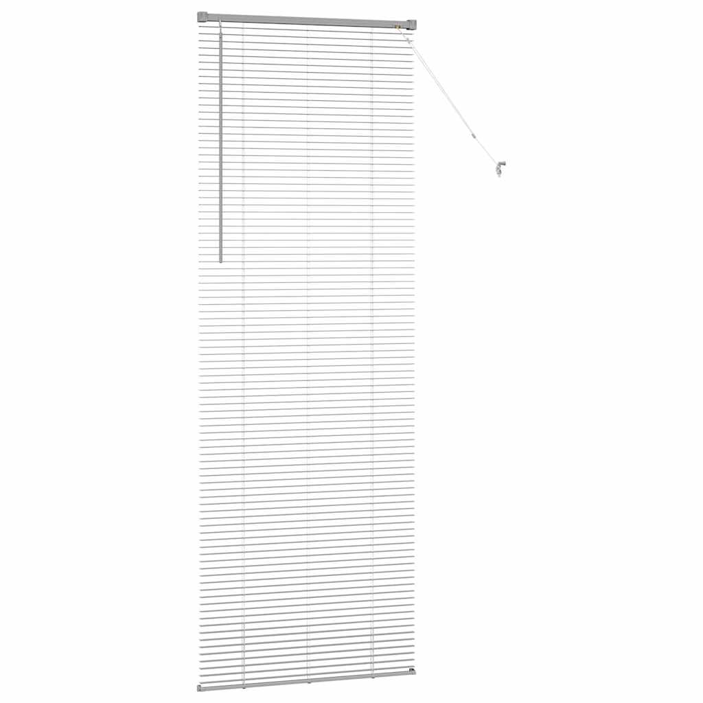 vidaXL Βενετσιάνικες Ρόδες Ασημί 220 x 70 εκ Αλουμίνιο