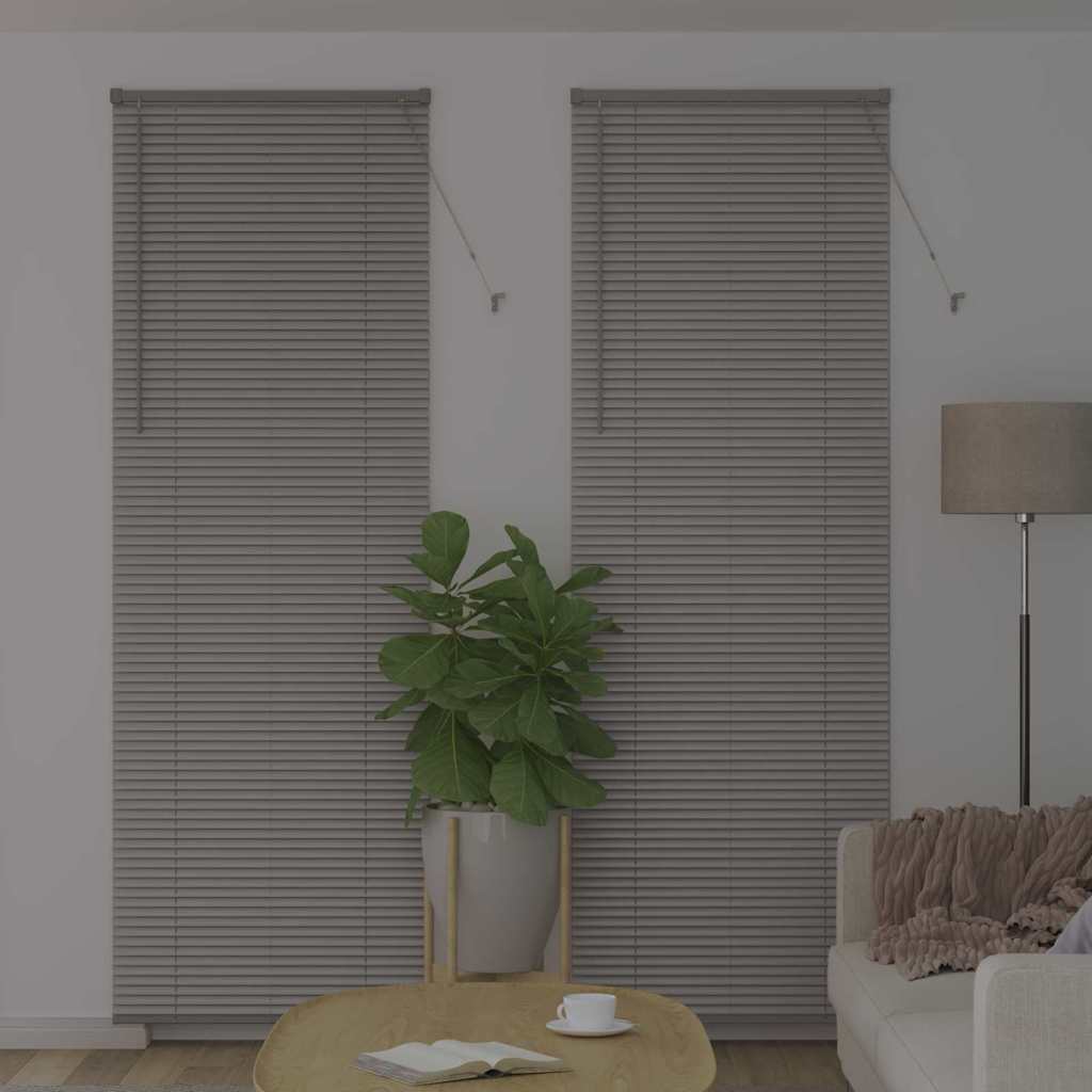 vidaXL Βενετσιάνικες Ρόδες Ασημί 220 x 75 εκ Αλουμίνιο