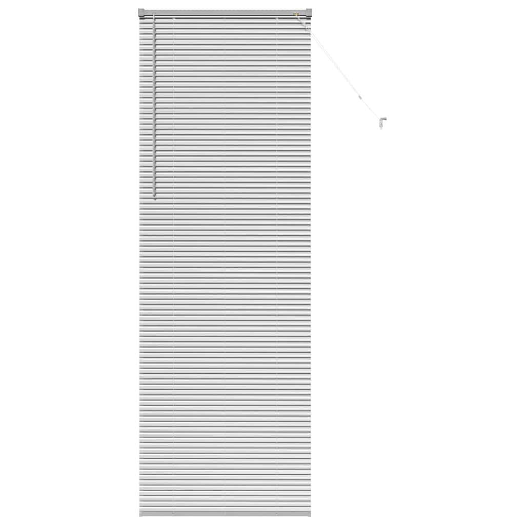 vidaXL Βενετσιάνικες Ρόδες Ασημί 220 x 75 εκ Αλουμίνιο
