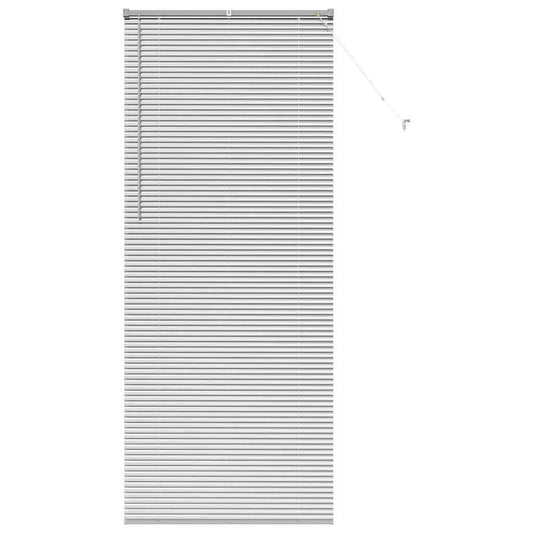 vidaXL Βενετσιάνικες Ρόδες Ασημί 220 x 90 εκ Αλουμίνιο