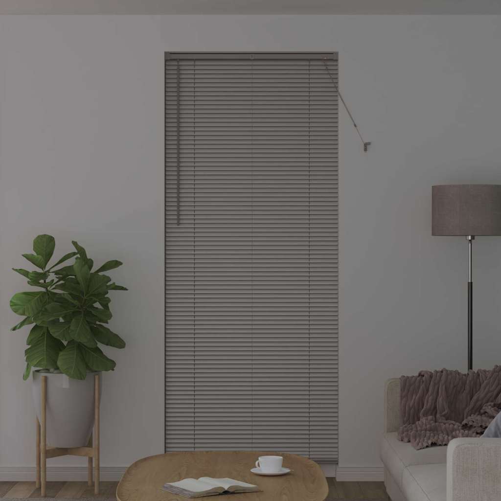 vidaXL Βενετσιάνικες Ρόδες Ασημί 220 x 95 εκ Αλουμίνιο