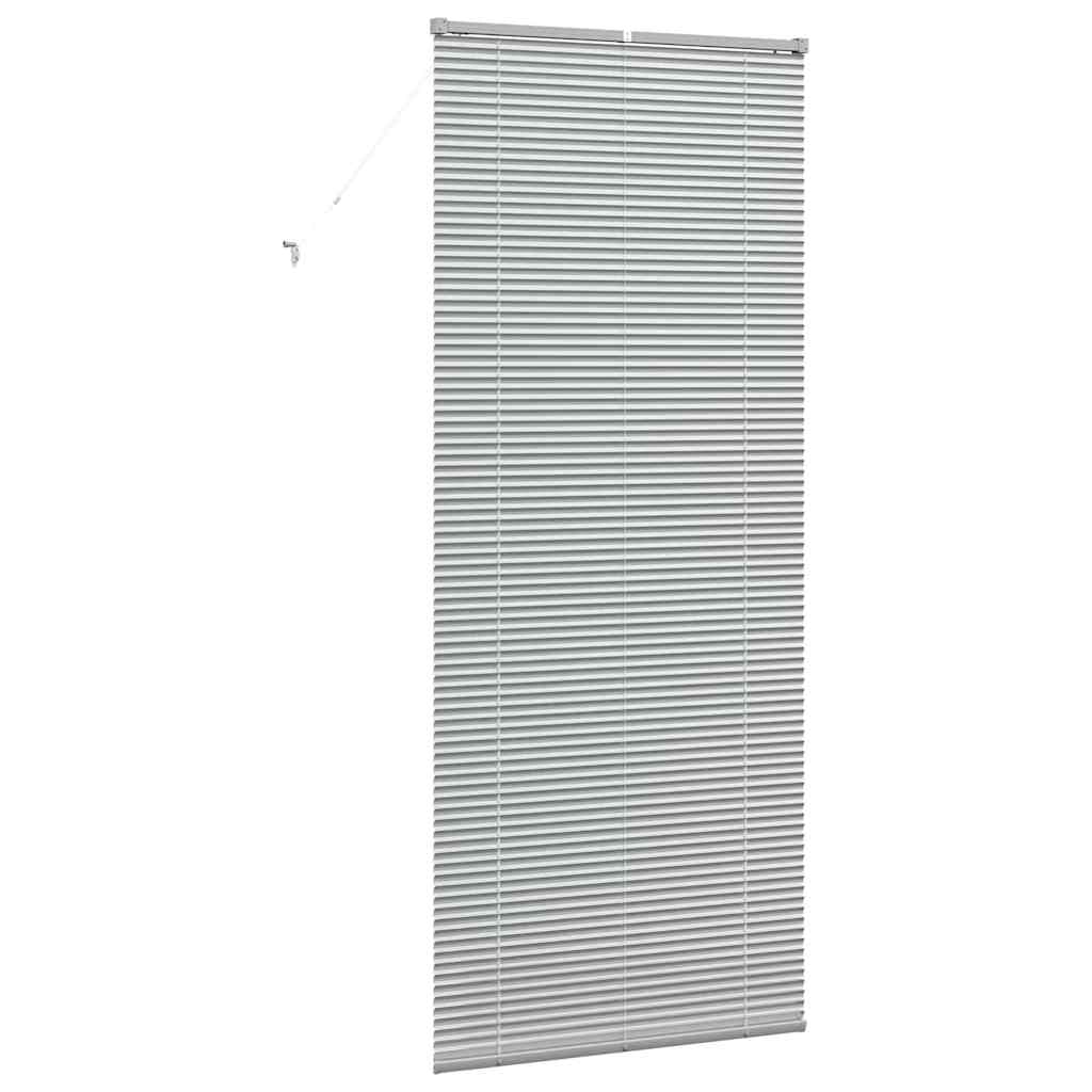 vidaXL Βενετσιάνικες Ρόδες Ασημί 220 x 95 εκ Αλουμίνιο