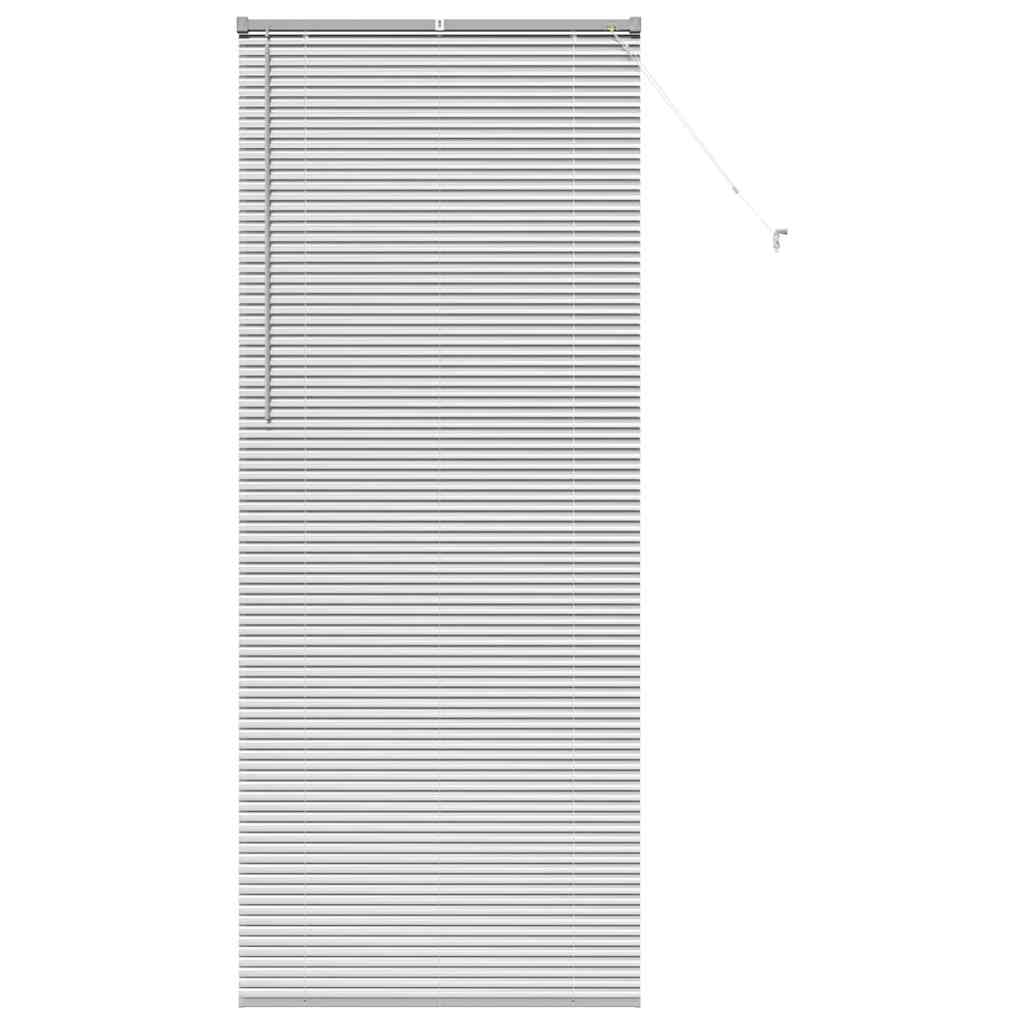 vidaXL Βενετσιάνικες Ρόδες Ασημί 220 x 95 εκ Αλουμίνιο