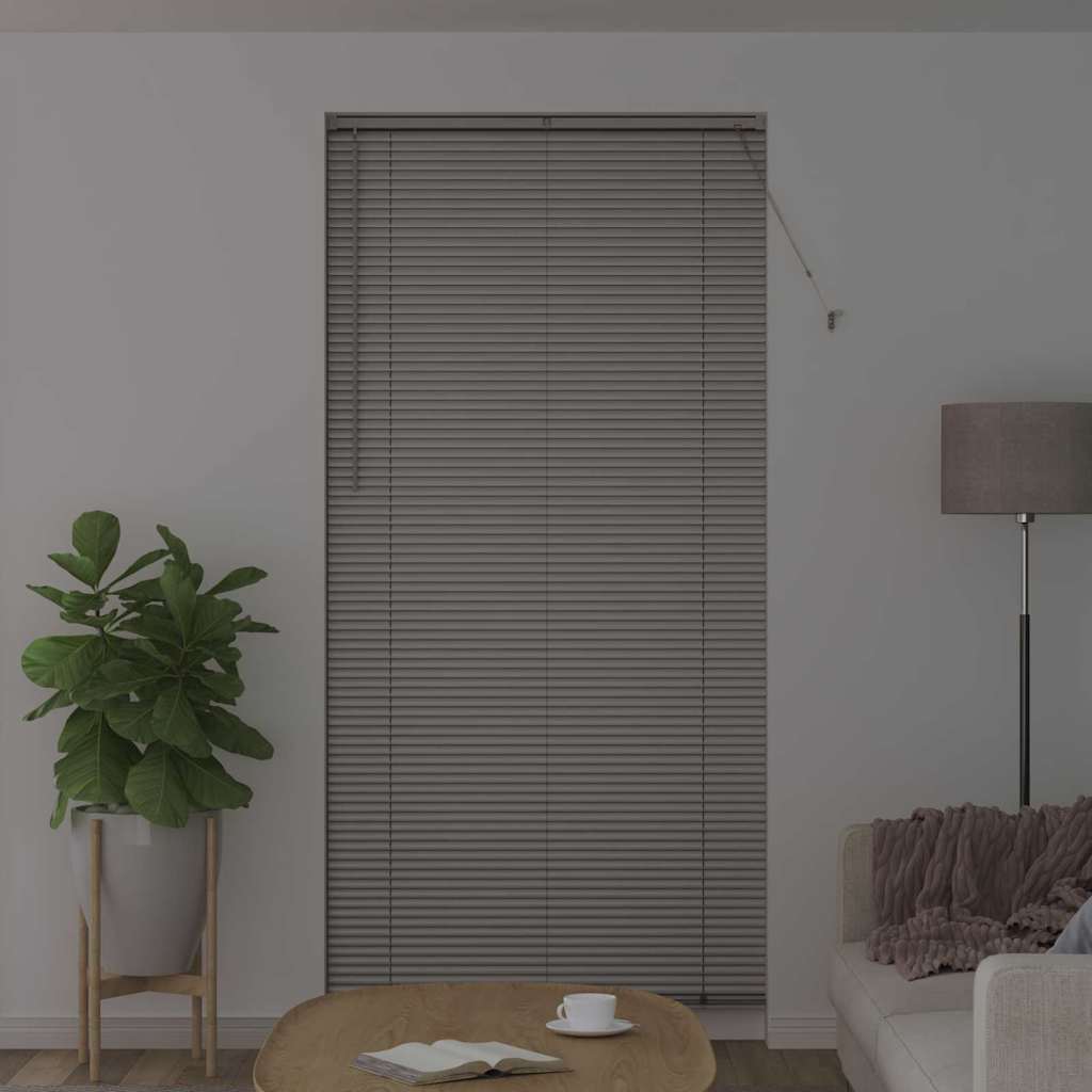 vidaXL Βενετσιάνικες Ρόδες Ασημί 220 x 100 cm Αλουμίνιο