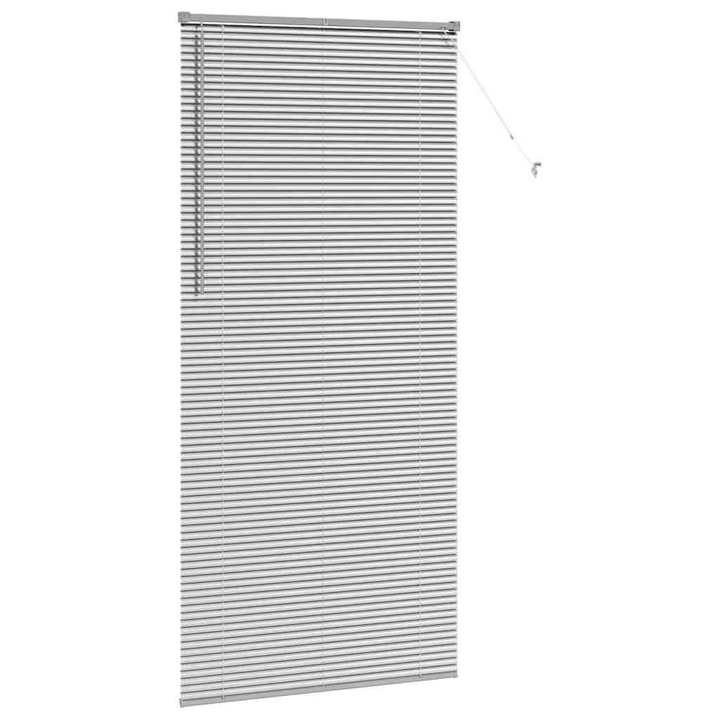 vidaXL Βενετσιάνικες Ρόδες Ασημί 220 x 100 cm Αλουμίνιο