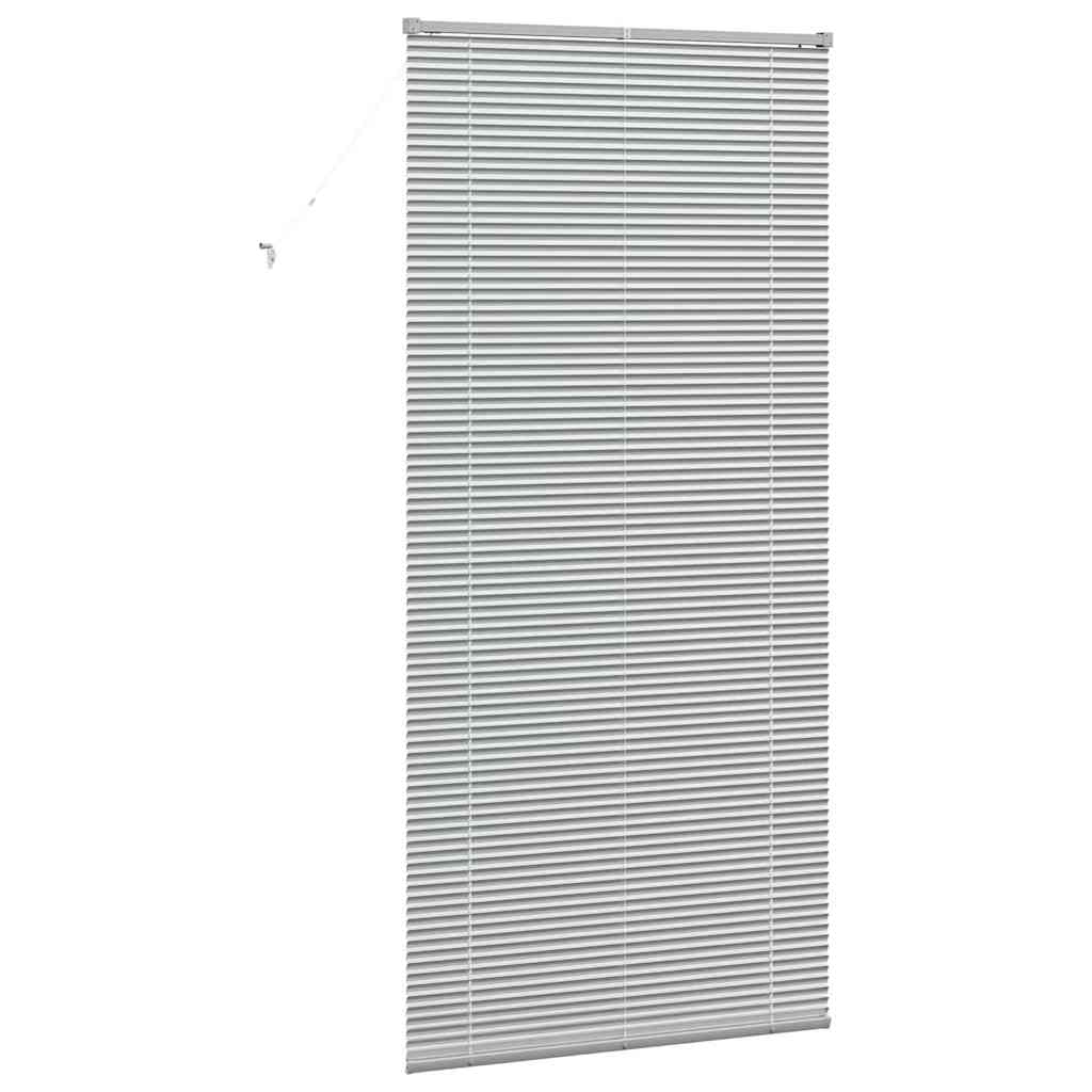 vidaXL Βενετσιάνικες Ρόδες Ασημί 220 x 100 cm Αλουμίνιο