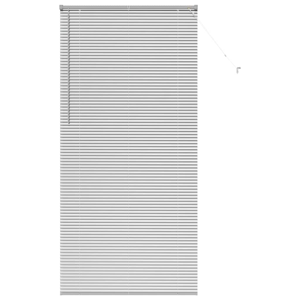 vidaXL Βενετσιάνικες Ρόδες Ασημί 220 x 100 cm Αλουμίνιο