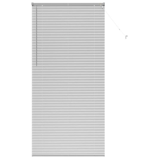 vidaXL Βενετσιάνικες Ρόδες Ασημί 220 x 100 cm Αλουμίνιο