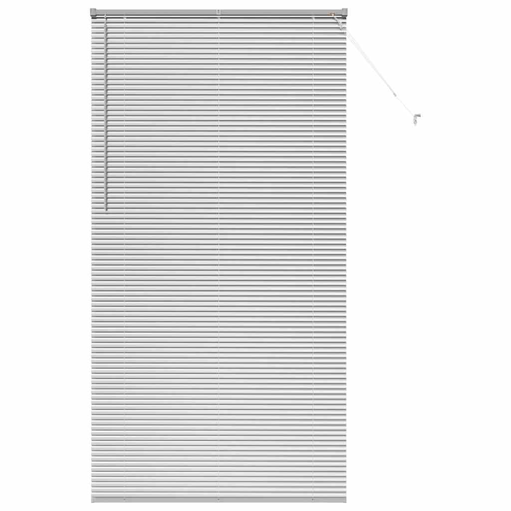 vidaXL Βενετσιάνικες Ρόδες Ασημί 220 x 115 εκ Αλουμίνιο