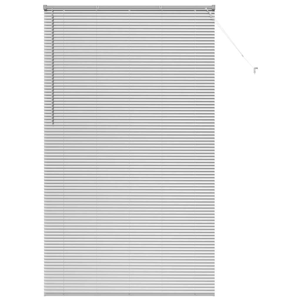 vidaXL Βενετσιάνικες Ρόδες Ασημί 220 x 130 εκ Αλουμίνιο