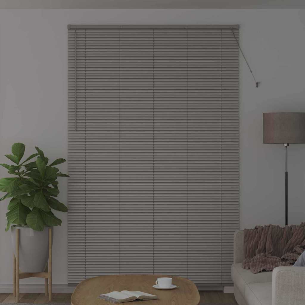 vidaXL Βενετσιάνικες Ρόδες Ασημί 220x150εκ Αλουμίνιο