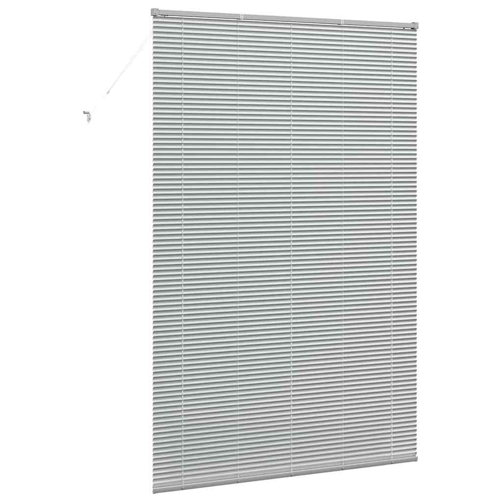 vidaXL Βενετσιάνικες Ρόδες Ασημί 220x150εκ Αλουμίνιο