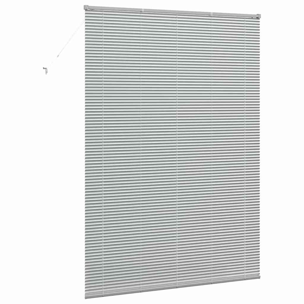 vidaXL Βενετσιάνικες Ρόδες Ασημί 220 x 155 εκ Αλουμίνιο