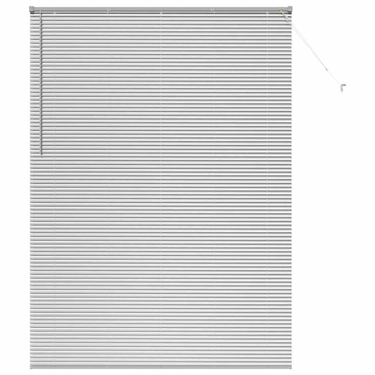 vidaXL Βενετσιάνικες Ρόδες Ασημί 220 x 155 εκ Αλουμίνιο