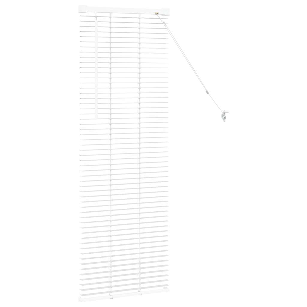 vidaXL Βενετσιάνικες Ρόδες Λευκό 130 x 45 εκ Αλουμίνιο