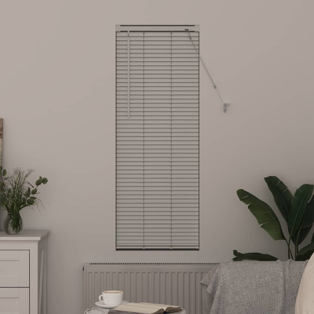 vidaXL Βενετσιάνικες Ρόδες Λευκό 130 x 50 εκ Αλουμίνιο