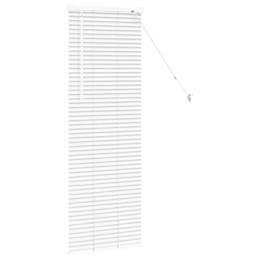 vidaXL Βενετσιάνικες Ρόδες Λευκό 130 x 50 εκ Αλουμίνιο