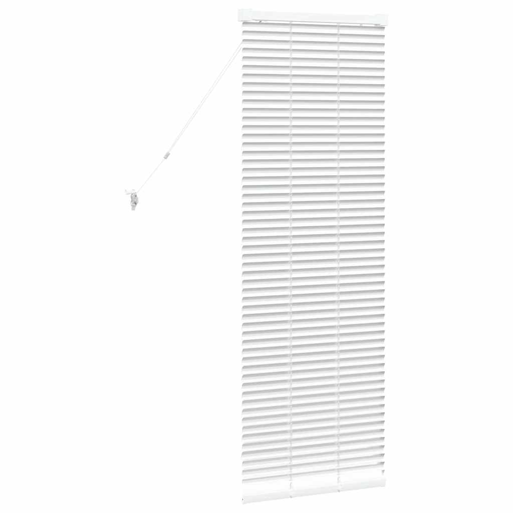 vidaXL Βενετσιάνικες Ρόδες Λευκό 130 x 50 εκ Αλουμίνιο