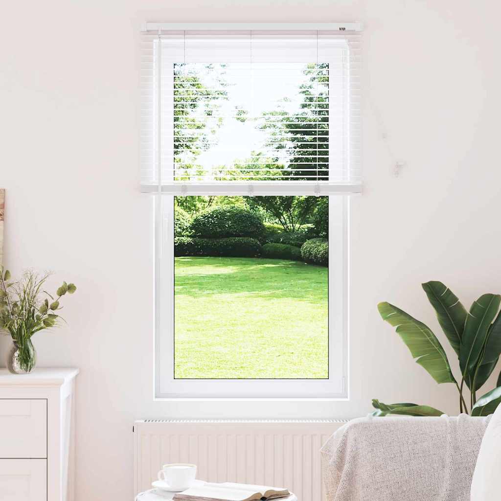 vidaXL Βενετσιάνικες Ρόδες Λευκό 130 x 80 εκ Αλουμίνιο