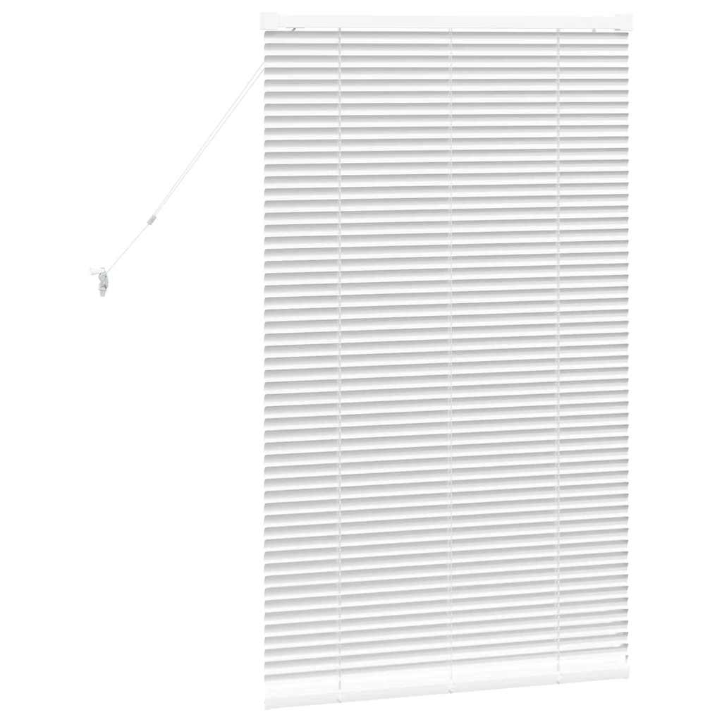vidaXL Βενετσιάνικες Ρόδες Λευκό 130 x 80 εκ Αλουμίνιο