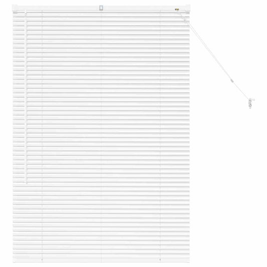 vidaXL Βενετσιάνικες Ρόδες Λευκό 130 x 85 εκ Αλουμίνιο