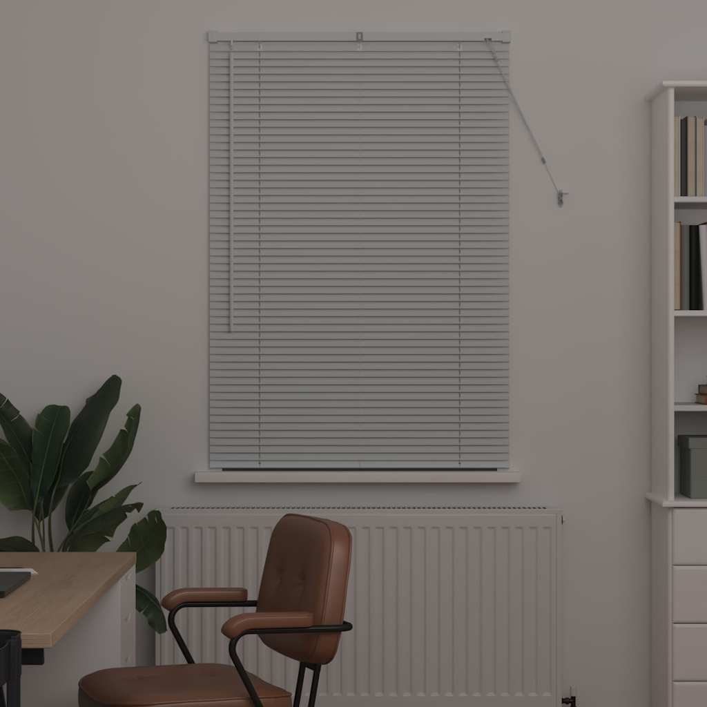 vidaXL Βενετσιάνικες Ρόδες Λευκό 130 x 90 εκ Αλουμίνιο