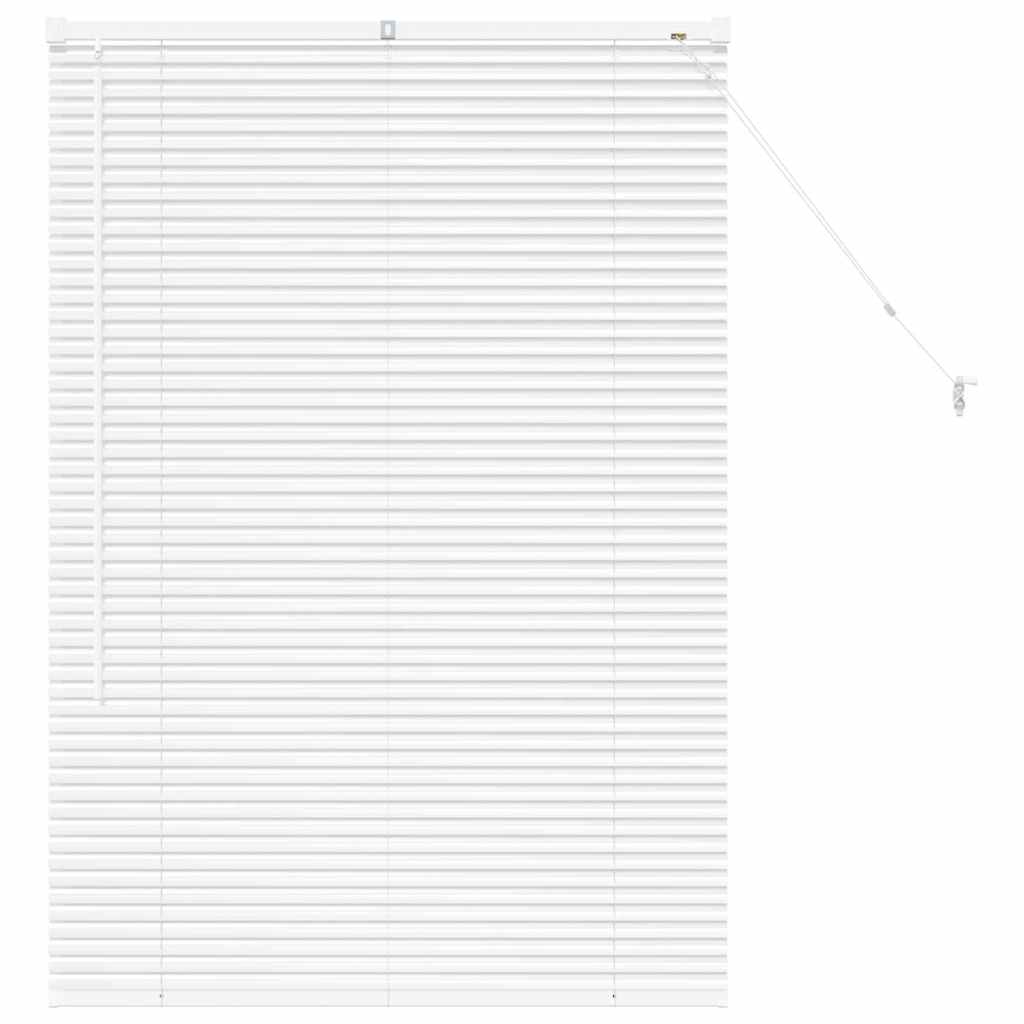 vidaXL Βενετσιάνικες Ρόδες Λευκό 130 x 90 εκ Αλουμίνιο