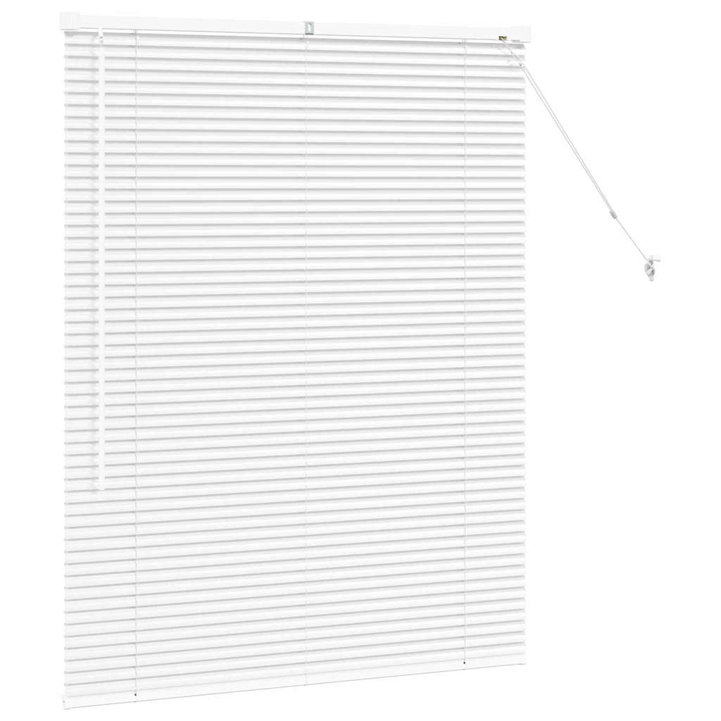 vidaXL Βενετσιάνικες Ρόδες Λευκό 130 x 100 cm Αλουμίνιο