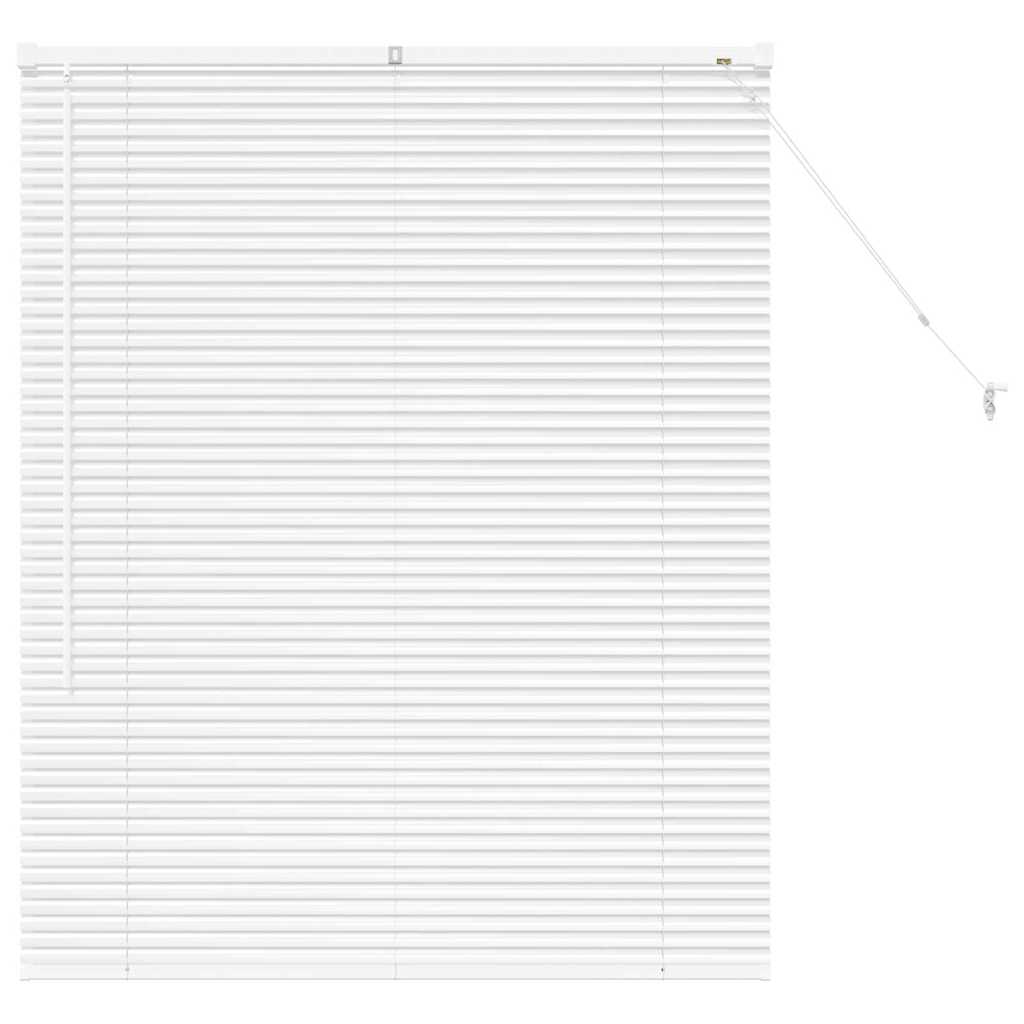 vidaXL Βενετσιάνικες Ρόδες Λευκό 130 x 100 cm Αλουμίνιο