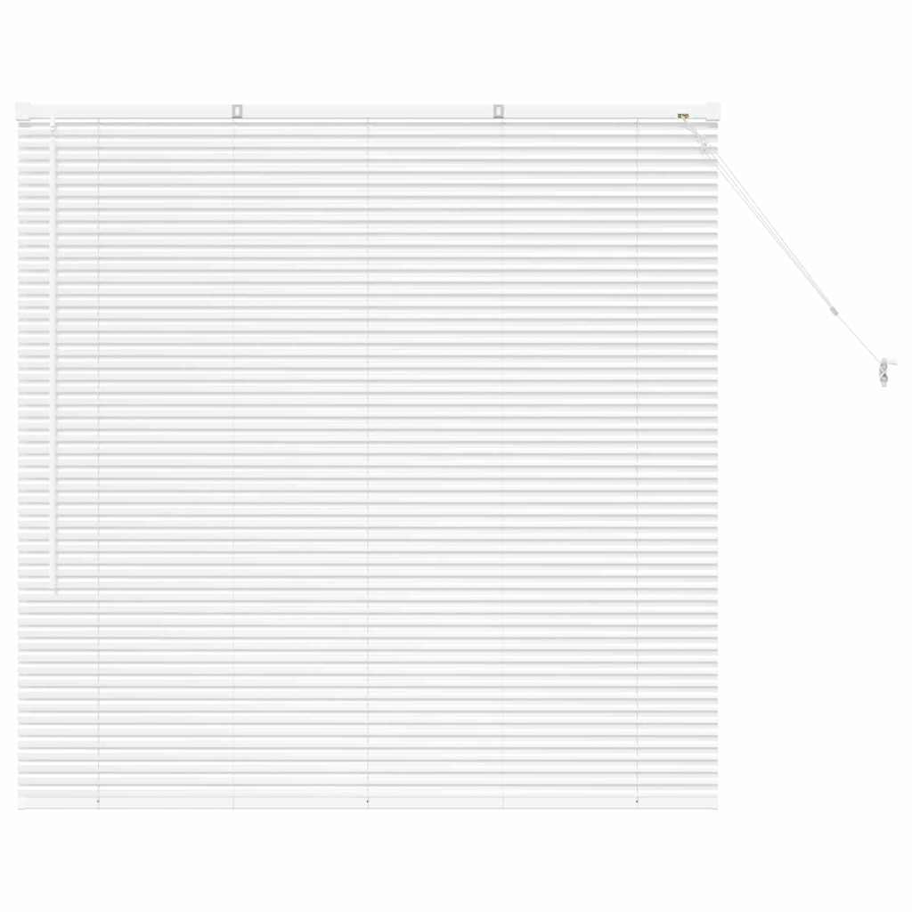 vidaXL Βενετσιάνικες Ρόδες Λευκό 130 x 125 εκ Αλουμίνιο