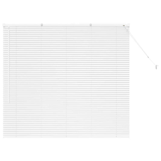 vidaXL Βενετσιάνικες Ρόδες Λευκό 130 x 150 cm Αλουμίνιο