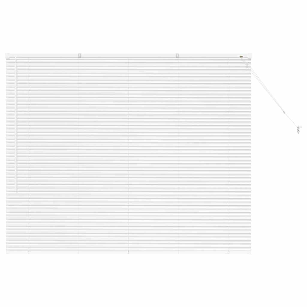 vidaXL Βενετσιάνικες Ρόδες Λευκό 130 x 160 εκ Αλουμίνιο