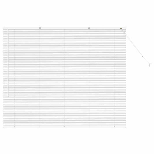 vidaXL Βενετσιάνικες Ρόδες Λευκό 130 x 160 εκ Αλουμίνιο