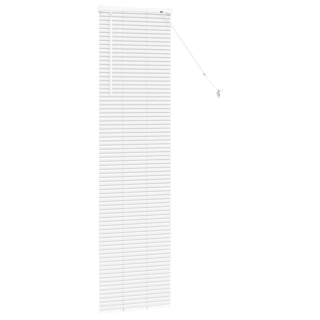 vidaXL Βενετσιάνικες Ρόδες Λευκό 175 x 50 εκ Αλουμίνιο