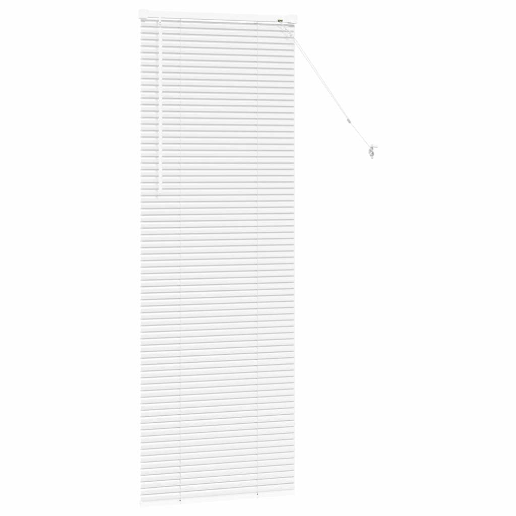 vidaXL Βενετσιάνικες Ρόδες Λευκό 175 x 55 εκ Αλουμίνιο