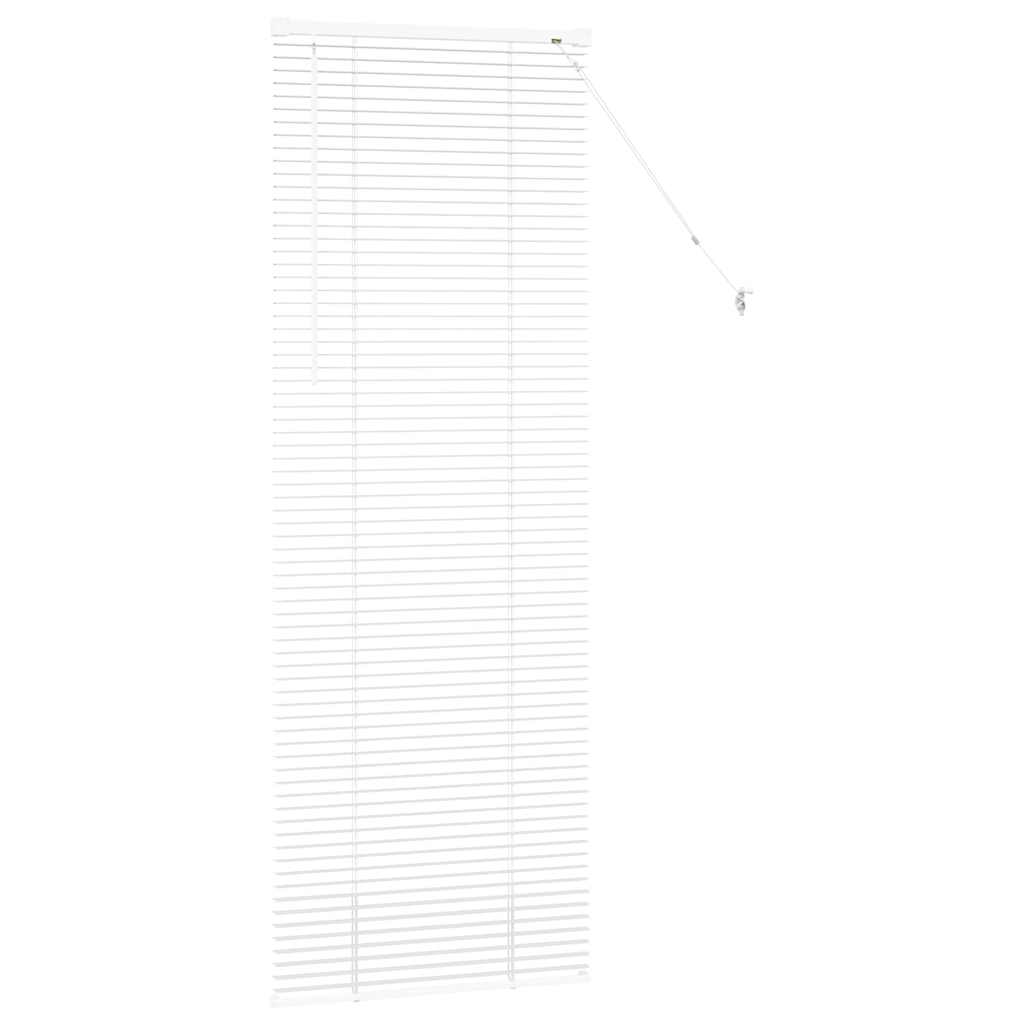 vidaXL Βενετσιάνικες Ρόδες Λευκό 175 x 55 εκ Αλουμίνιο