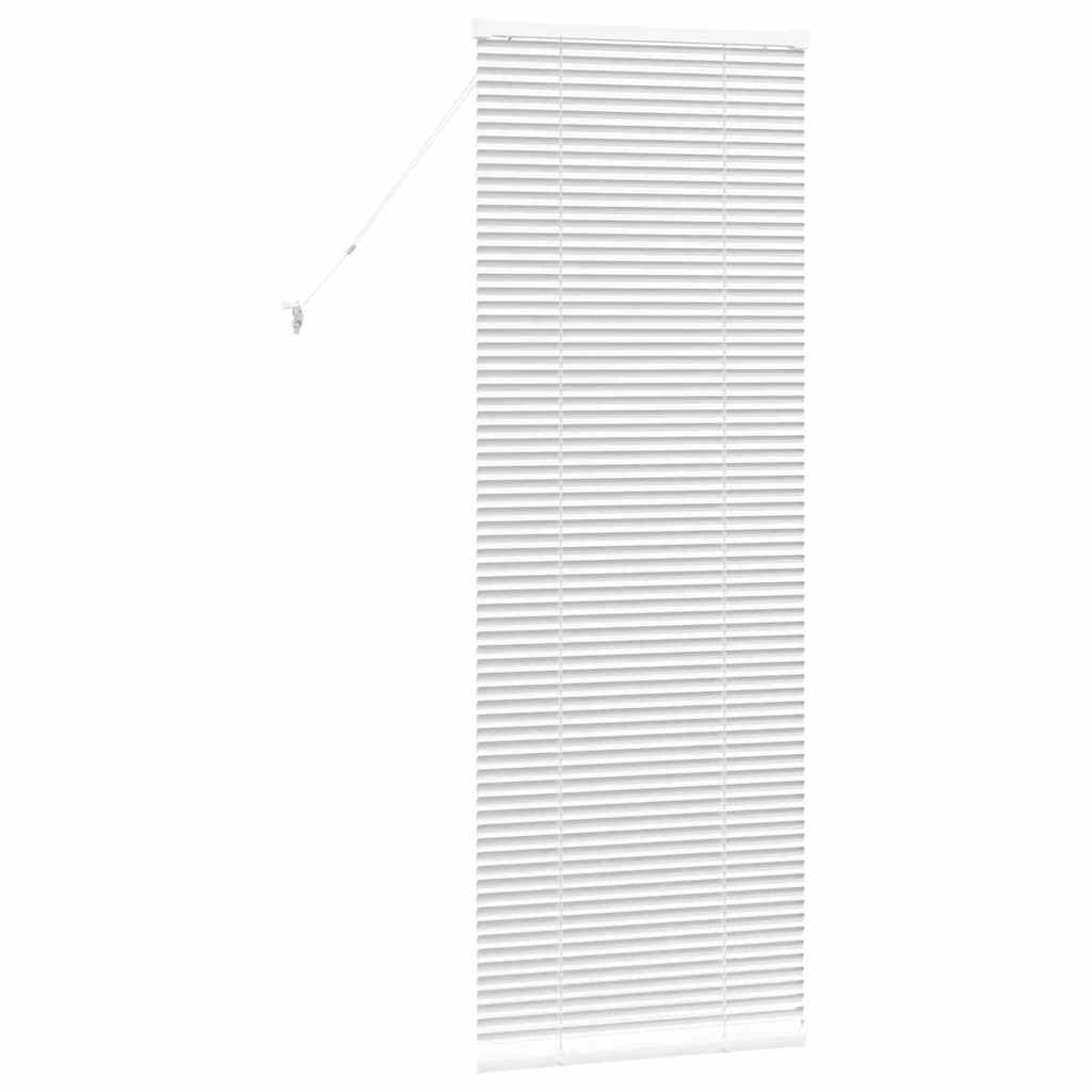 vidaXL Βενετσιάνικες Ρόδες Λευκό 175 x 55 εκ Αλουμίνιο
