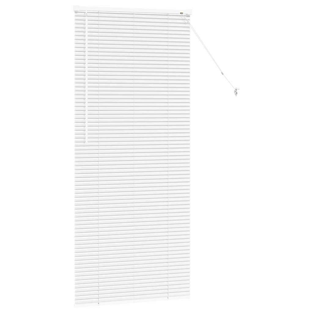 vidaXL Βενετσιάνικες Ρόδες Λευκό 175 x 75 εκ Αλουμίνιο