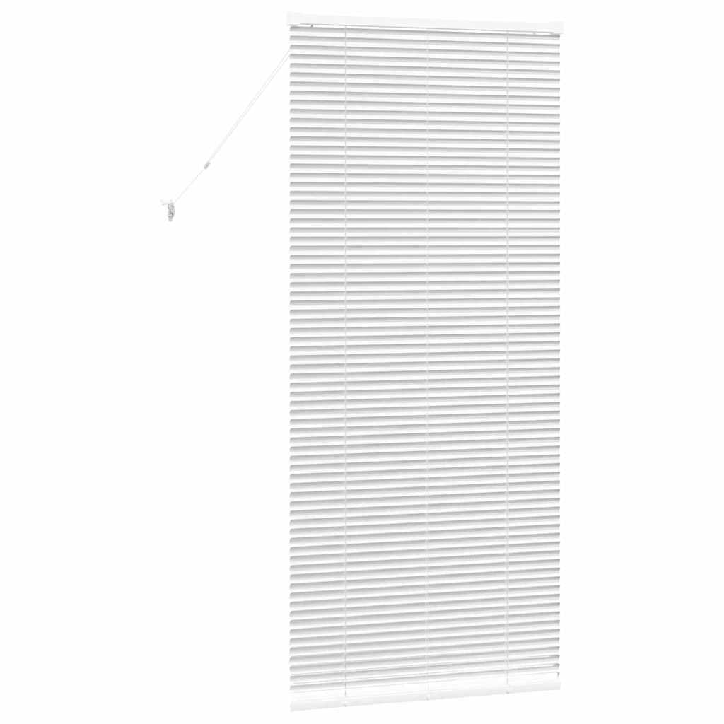 vidaXL Βενετσιάνικες Ρόδες Λευκό 175 x 75 εκ Αλουμίνιο