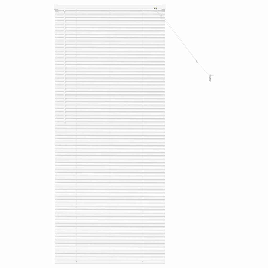 vidaXL Βενετσιάνικες Ρόδες Λευκό 175 x 75 εκ Αλουμίνιο