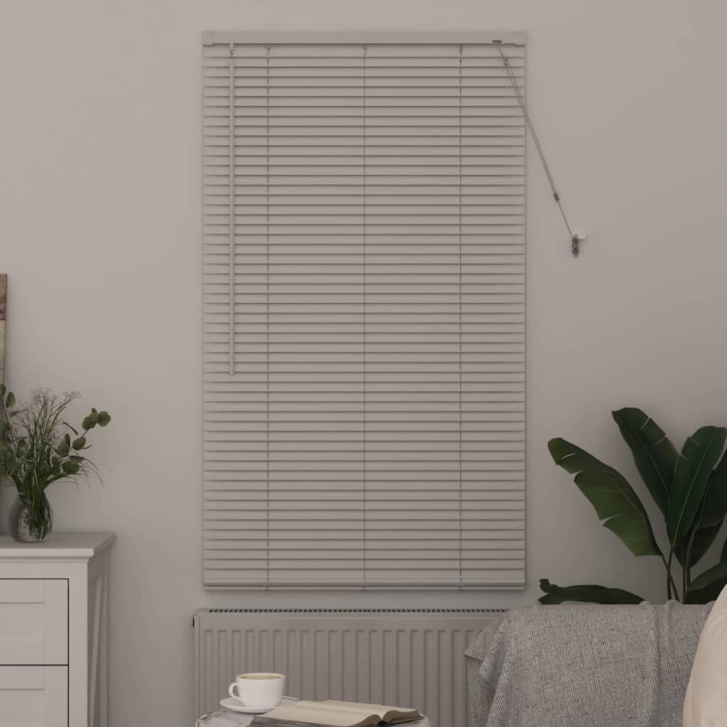 vidaXL Βενετσιάνικες Ρόδες Λευκό 175 x 80 εκ Αλουμίνιο