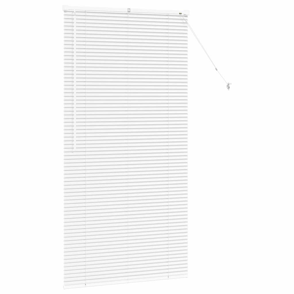 vidaXL Βενετσιάνικες Ρόδες Λευκό 175 x 85 εκ Αλουμίνιο